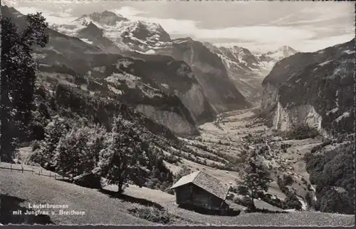 Bern, Lauterbrunnen mit Jungfrau und Breithorn, ungelaufen