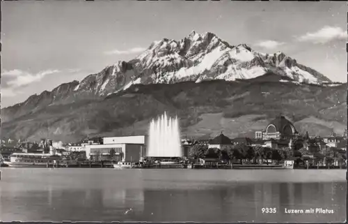 Luzern mit Pilatus, ungelaufen