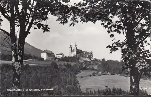 Frauenberg dans l'Ennstale, vue sur l église, couru en 1963