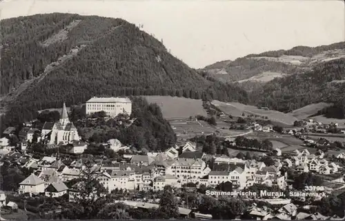 Sommerfrische Murau, Stadtansicht, gelaufen 1969