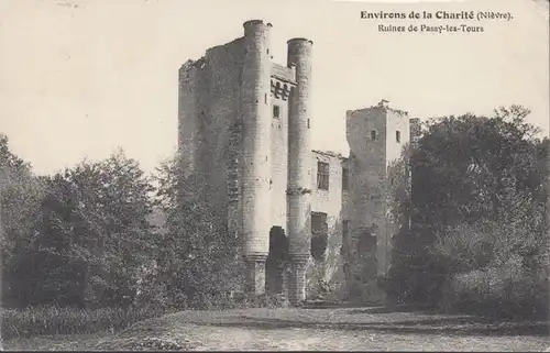 Varennes-lès-Narcy, Ruines de Passy-les-Tours, gelaufen 1913