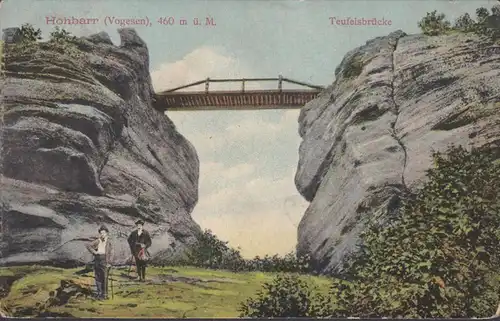 Saverne, Hohbarr, Teufelsbrücke, gelaufen 1912