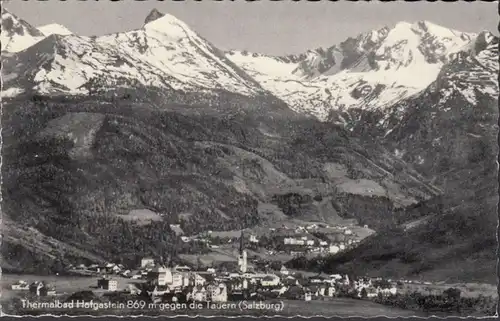 Thermalbad Bad Hofgastein gegen die Tauern, gelaufen 1965