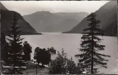 Tirol, Achensee, Schiff, gelaufen 1955