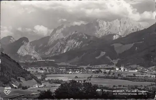 Admont, Tor zum Gesäuse mit Hochtorgruppe, gelaufen 1961