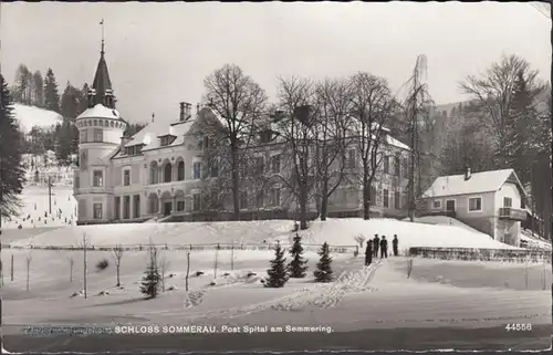 Semmering, Schloss Sommerau, Post Spital, gelaufen 1962