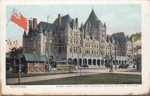 Montréal, Place Viger, Hotel and Canadian Pacific Railway Station, incurvée