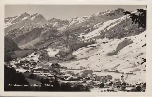 St. Anton am Arlberg, vue d'ensemble, couru en 1937