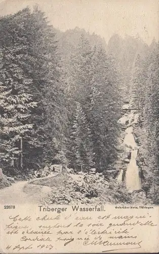 Triberg, Triberger Wasserfall, gelaufen 1903
