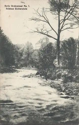 Reinsberg, Schloss Bieberstein, gelaufen 1908