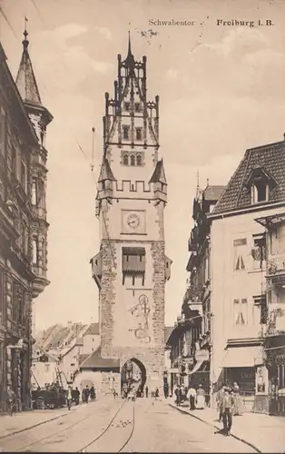 Freiburg i.B. Schwabentor, gelaufen 1908