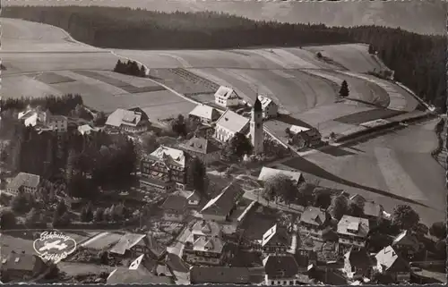 Höchenschwand, Kurort, Fliegeraufnahme, gelaufen 1954