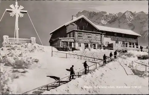 Garmisch-Partenkirchen, Wankhaus, gelaufen 1962