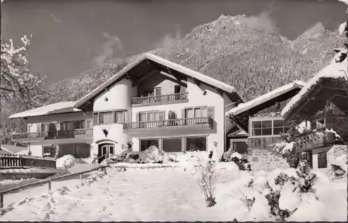 Garmisch, Berggasthof Almhütte, gelaufen 1964