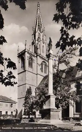 Constance, cathédrale avec colonne de Marie, couru en 1956