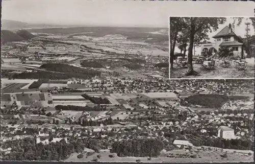 Gasthof Gempelfluh, Aussicht auf Birseck, Leimental, Elsass, ungelaufen