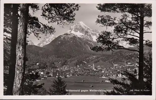 Mittenwald gegen Wettersteinspitze, ungelaufen