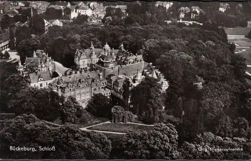 Bückeburg, Château, photographie aérienne, couru 1956