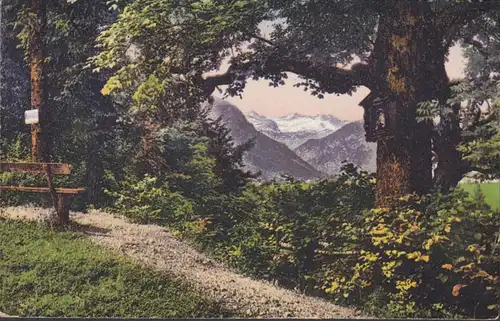 Bad Aussee, Dachsteinblick von Obertressen, gelaufen 1921