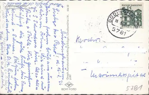 Düdinghausen, Liebfrauenheim, Inneres, gelaufen 1966