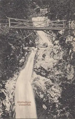 Oppenau, Cascade de la Toussaint, couru en 1917