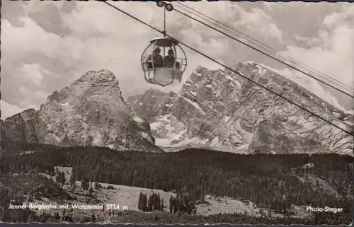 Schönau am Königsee, Jenner Bergbahn avec Watzmann, couru en 1968