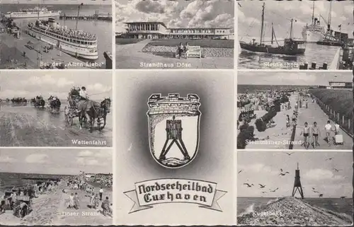 Nordseebad Cuxhaven, Mehrbild, gelaufen 1962