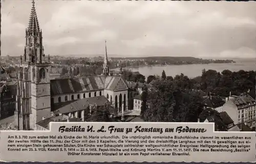 Basilika U.L. Frau zu Konstanz am Bodensee, gelaufen 1960