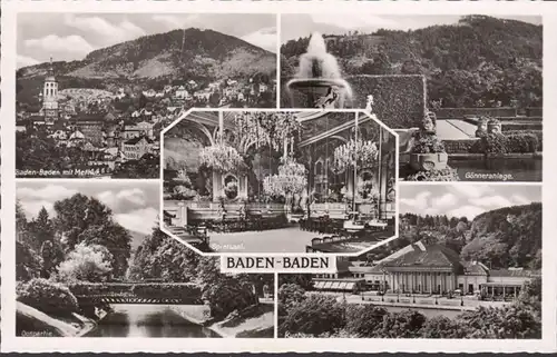 Baden-Baden, Kurhaus, Oospartie, Spielsaal, Gönneranlage, ungelaufen