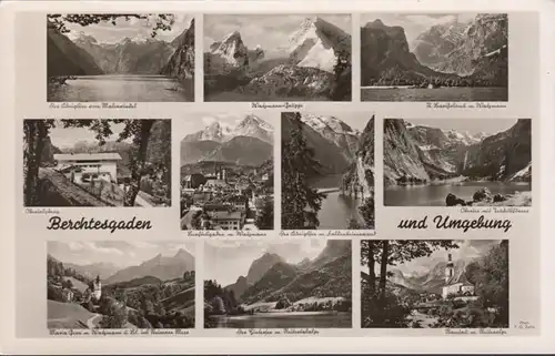 Berchtesgaden und Umgebung, Mehrbild, gelaufen 1953