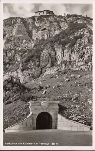 Parkplatz am Kehlstein und Teehaus, gelaufen 1951