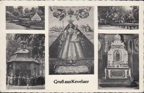 Salutation AK de Kevelaer, multi-image, couru 1961