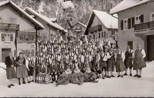 Garmisch Partenkirchen, Schäfflertanz 1834-1963, Tanzgruppe, ungelaufen
