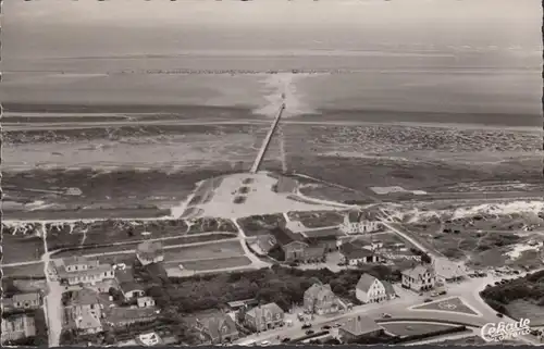 Nordseeheilbad St. Peter Ording, Fliegeraufnahme, gelaufen 1962