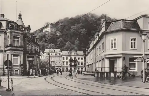 Bad Schandau, Straßenpartie, Textilhaus, ungelaufen