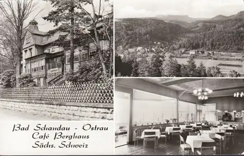 Bad Schandau, Ostrau et Cafe Berghaus, inachevé