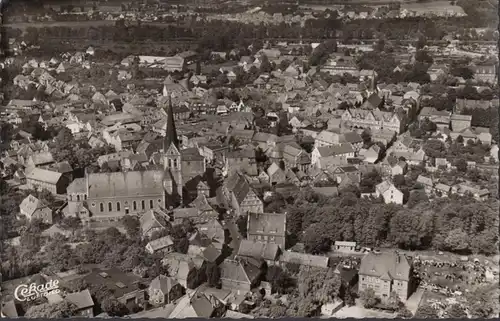 Lingen, Fliegeraufnahme, gelaufen 1955