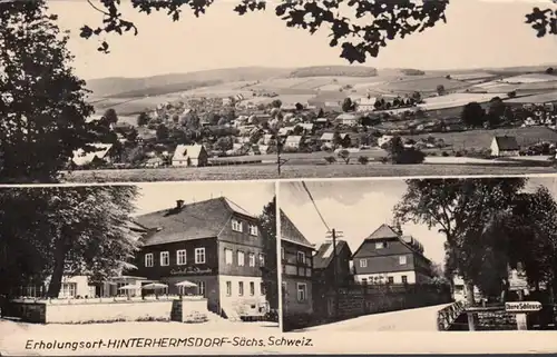 Erholungsort Hinterhermsdorf, Mehrbild, gelaufen 1966