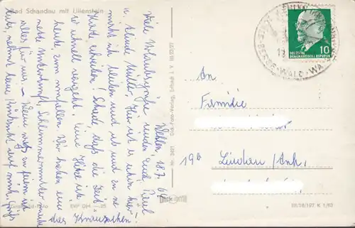 Bad Schandau gegen Lilienstein, gelaufen 1964