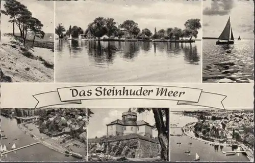 Das Steinhuder Meer, Mehrbild, gelaufen 1960