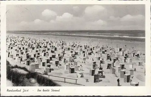 Juist, Der breite Strand, Strandkörbe, Nordseebad