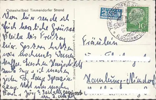Timmendorfer Plage, Pont, Kutter, Course 1954