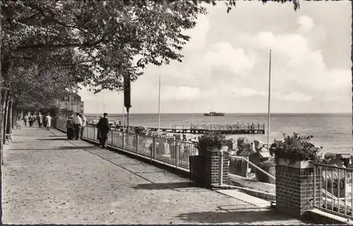 Wyk auf Föhr, Promenade, Nordseebad, gelaufen 1959