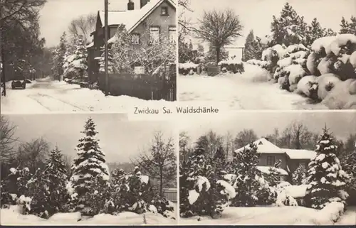 Zwickau, Schunke en hiver, multi-image, couru en 1958