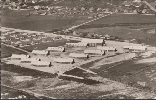 St. Peter Ording, Jugenderholungsdorf, Fliegeraufnahme, gelaufen 1961