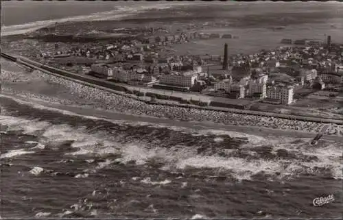 Borkum, photo aérienne, incurvée