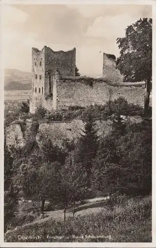 Oberkirch, Ruine Schauenburg, gelaufen 1943