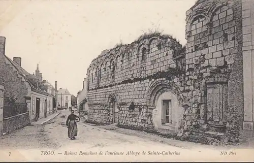 Trôo, Ruines Romaines de l'Ancienne, Abbaye de Sainte Catherine, non circulaire