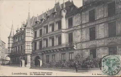 Luxembourg Le Palais du Grand ducale, circulé 1908