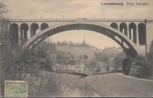 Luxembourg, Pont Adolphe, 1912